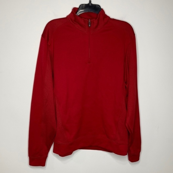 Cutter & Buck moisture wicking quarter zip pullover red size medium - Picture 1 of 8